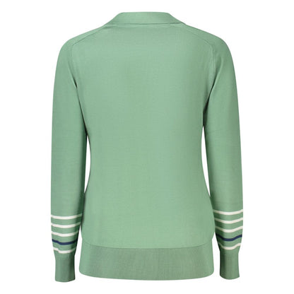 Green Cotton Women Sweater