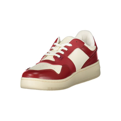 Red Leather Women Sneaker