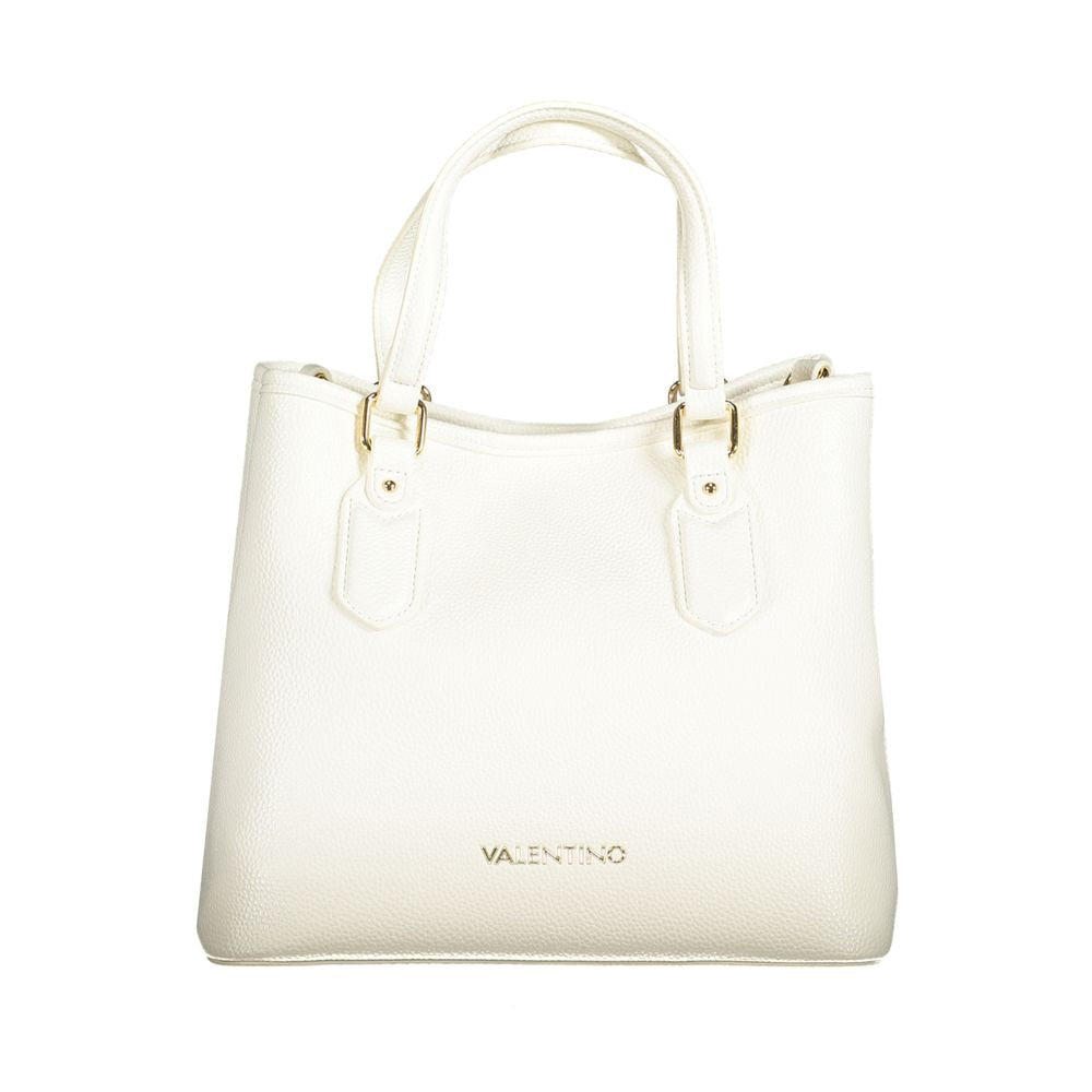 White Polyethylene Women Handbag