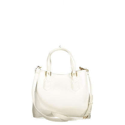 White Polyethylene Women Handbag