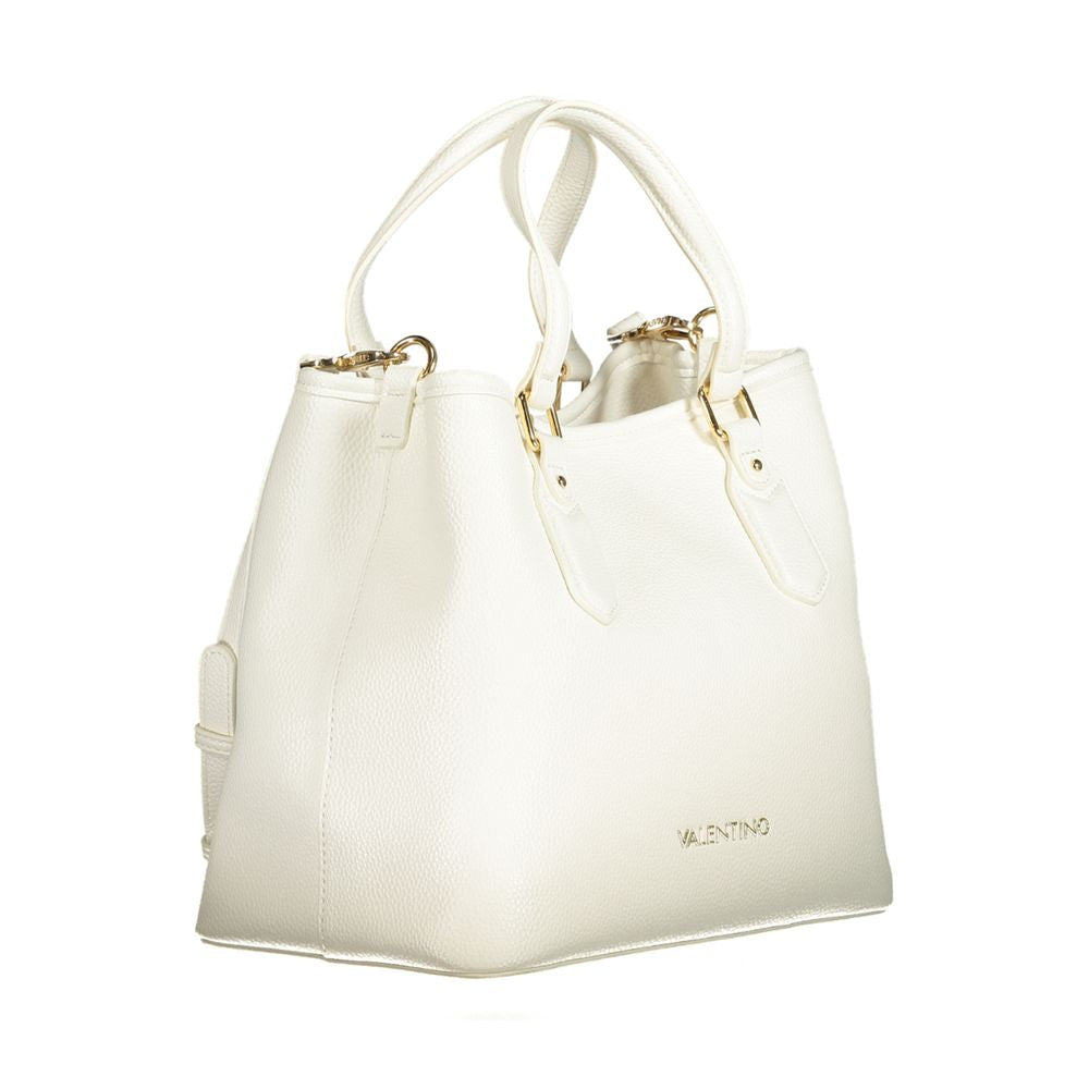 White Polyethylene Women Handbag