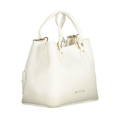 White Polyethylene Women Handbag
