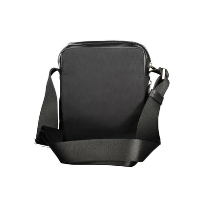 Black Polyester Men Shoulder Bag