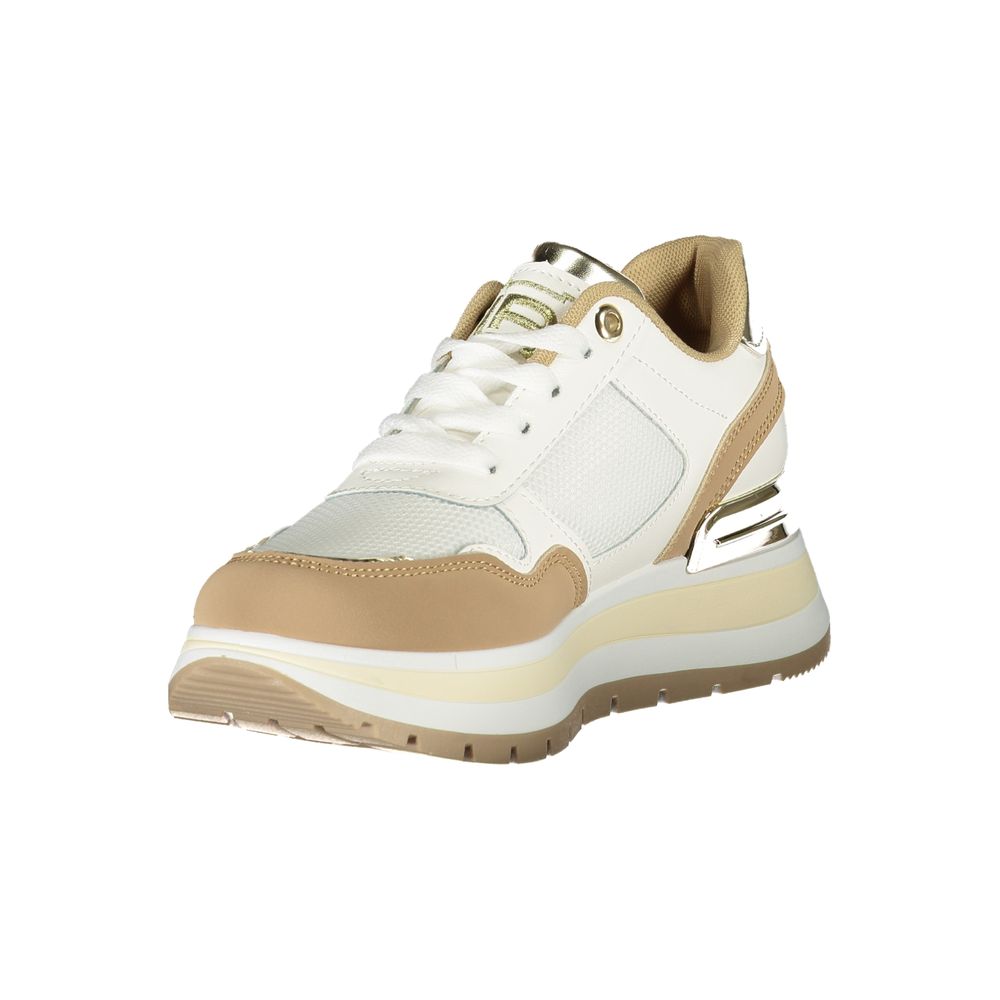 Beige Polyester Women Sneaker
