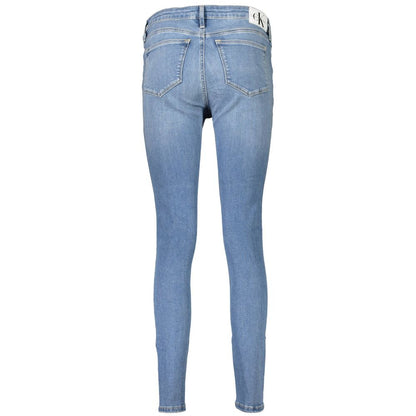 Blue Cotton Women Jeans