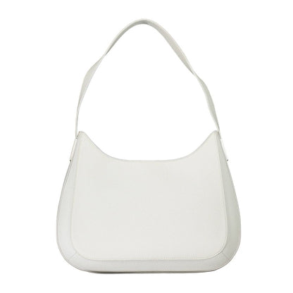 White Polyester Women Handbag