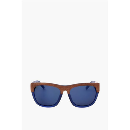 PHILLIP LIM Wayfarer Sunglasses with Wood Effect Detail