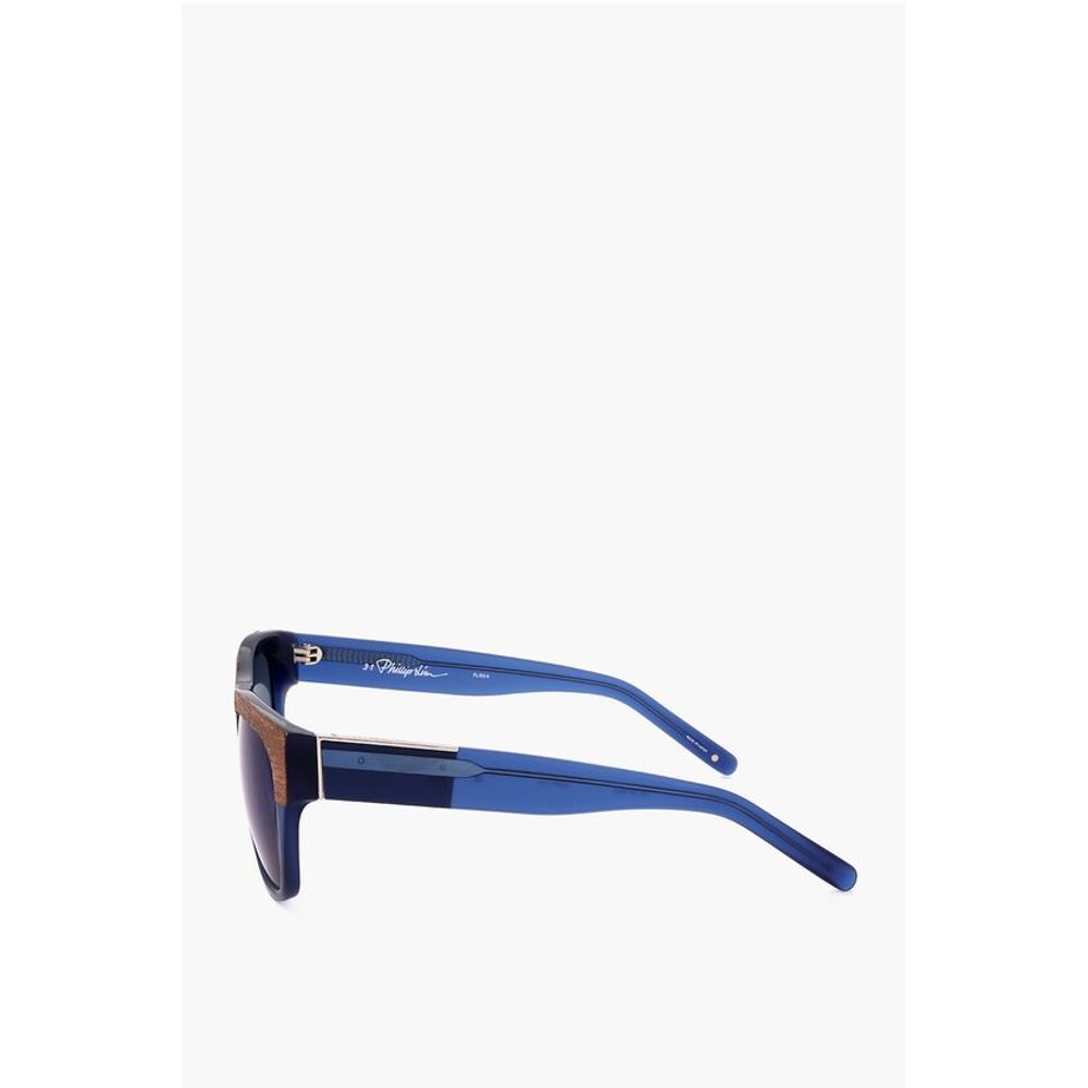 PHILLIP LIM Wayfarer Sunglasses with Wood Effect Detail