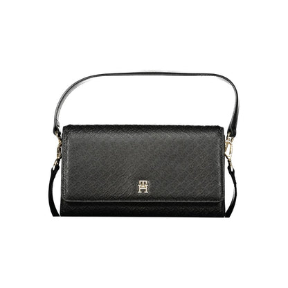 Black Polyethylene Women Handbag