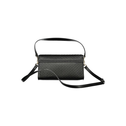 Black Polyethylene Women Handbag