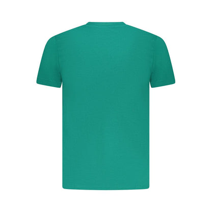 Green Cotton Men T-Shirt