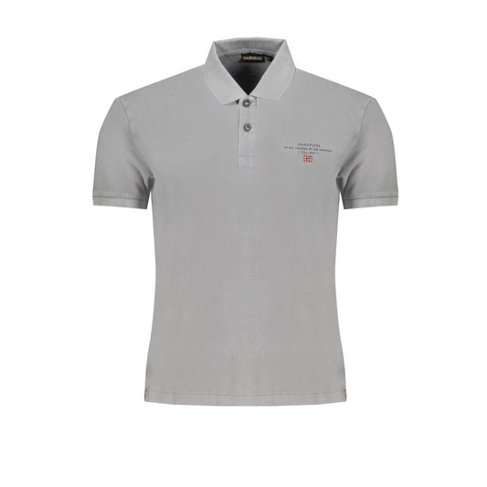 Brown Cotton Men Polo Shirt