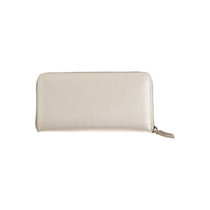 Silver Polyethylene Women Wallet