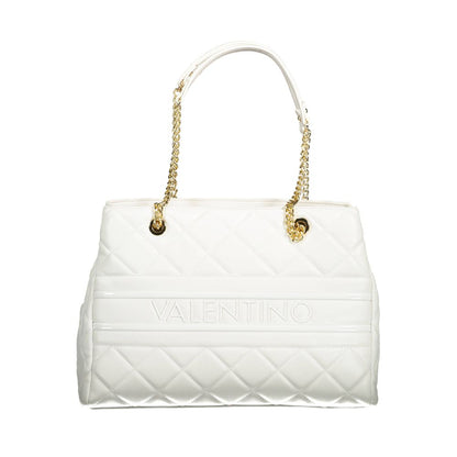 White Polyethylene Women Handbag