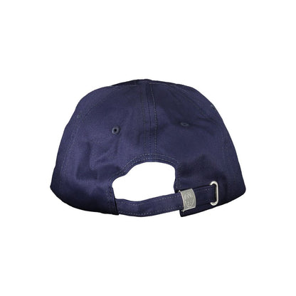 Blue Cotton Men Cap
