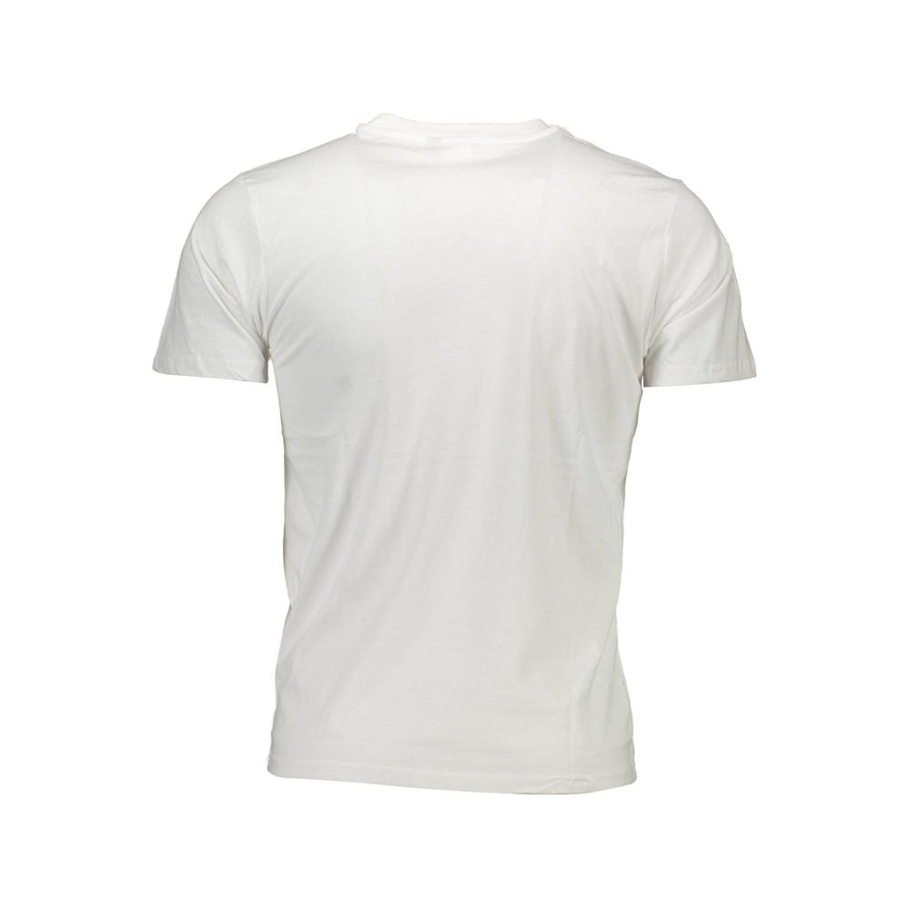 White Cotton Men T-Shirt