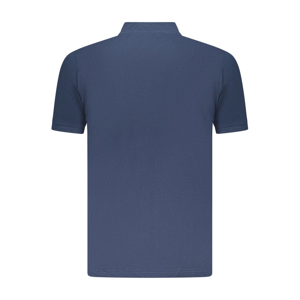 Blue Cotton Mens Polo Shirt