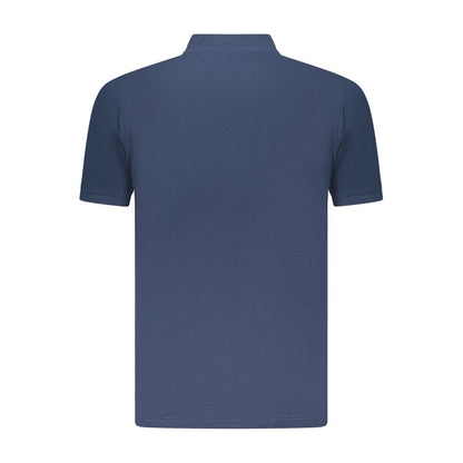 Blue Cotton Mens Polo Shirt