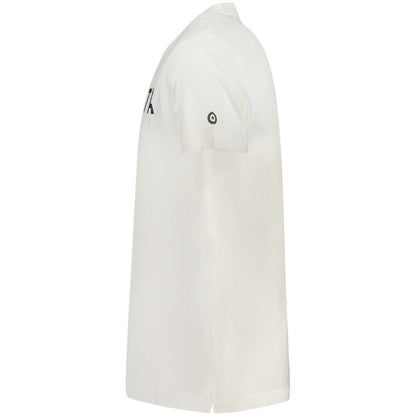 White Cotton Men T-Shirt