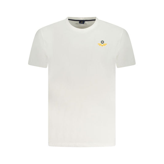 White Cotton Men T-Shirt