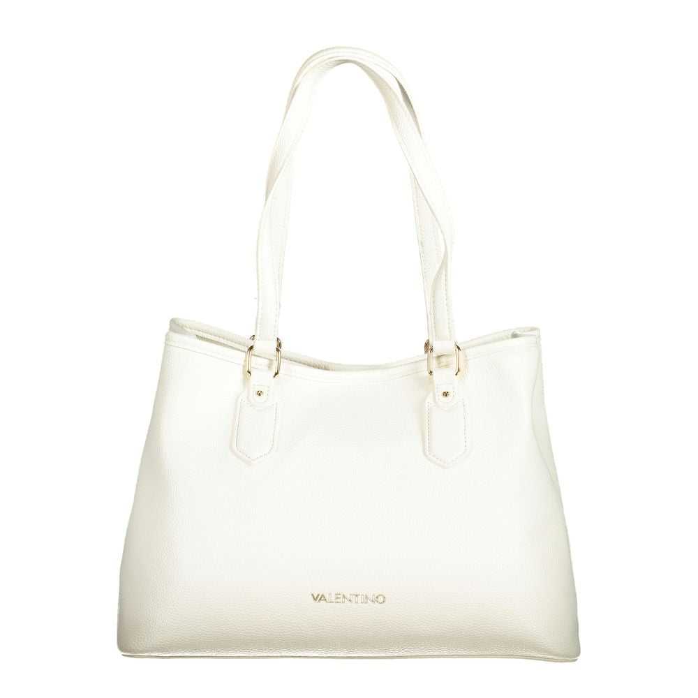 White Polyethylene Women Handbag