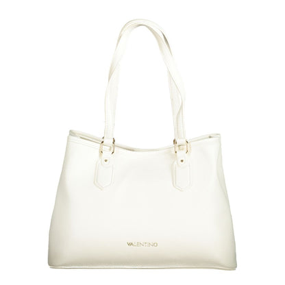 White Polyethylene Women Handbag