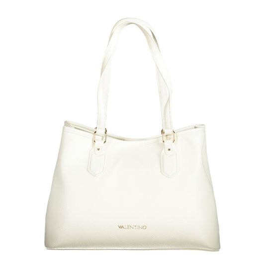 White Polyethylene Women Handbag