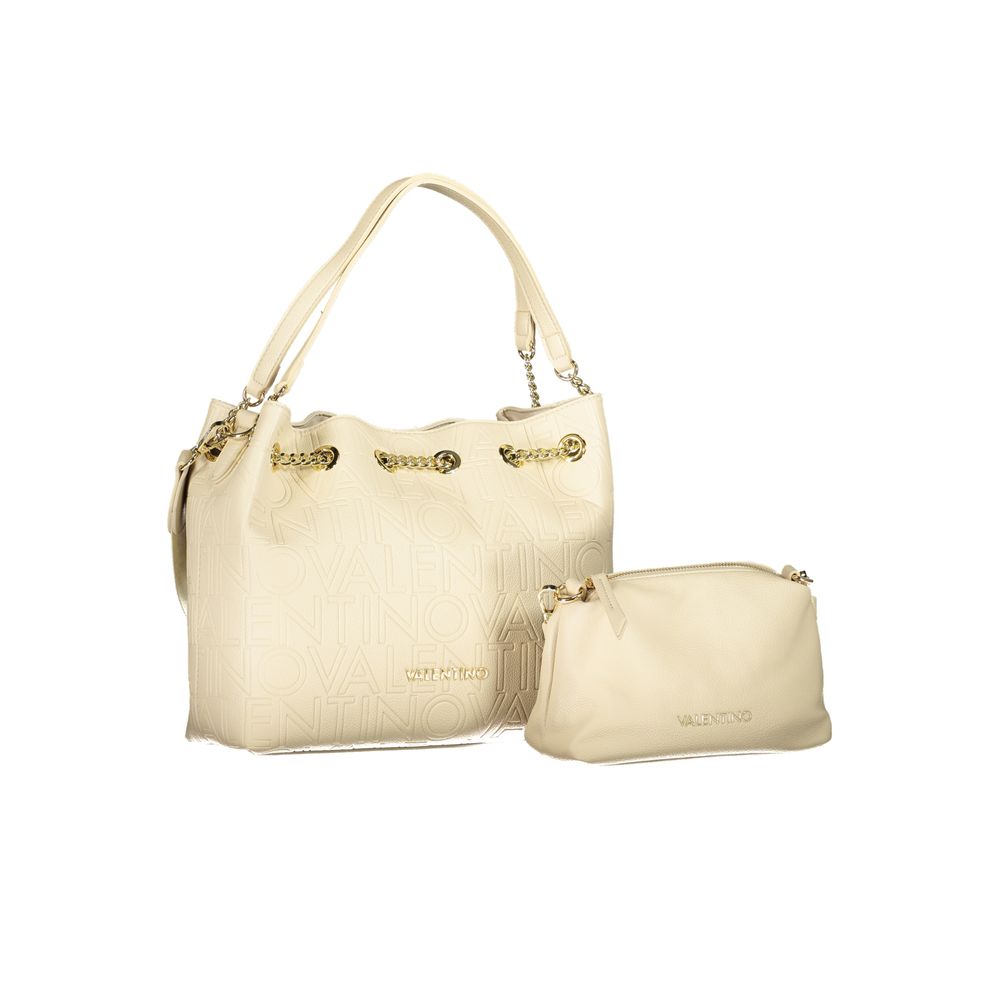 Beige Polyethylene Handbag
