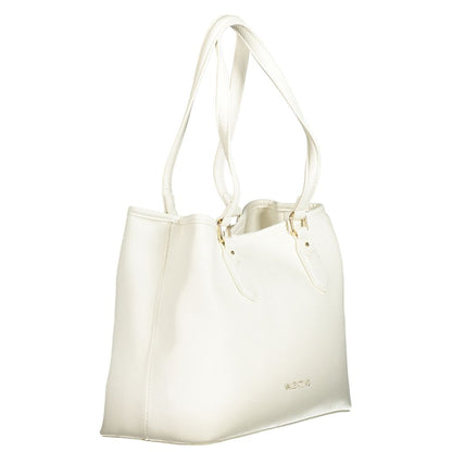White Polyethylene Women Handbag