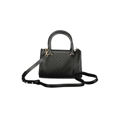 Black Polyethylene Women Handbag