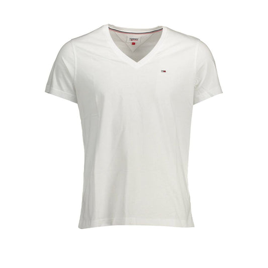 White Cotton Men T-Shirt