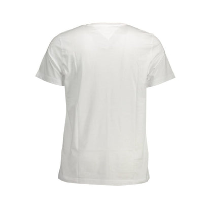 White Cotton Men T-Shirt