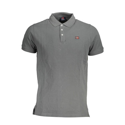 Brown Cotton Men Polo Shirt