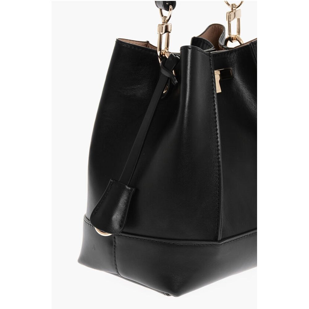 Leather LINDA Shoulder Bag with Removable Strap