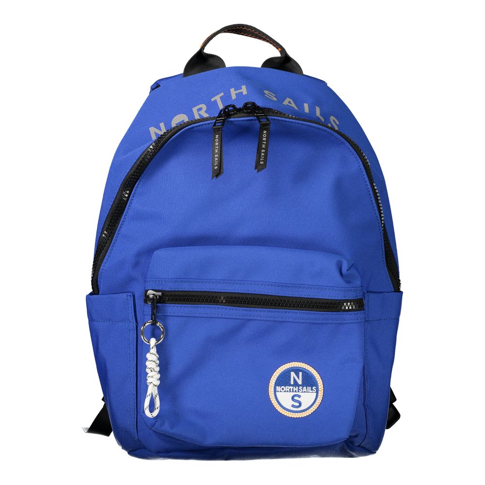 Blue Polyester Backpack