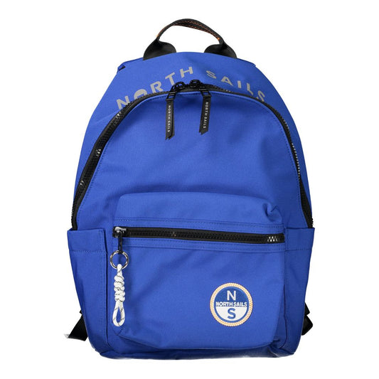Blue Polyester Backpack