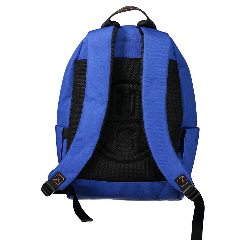 Blue Polyester Backpack