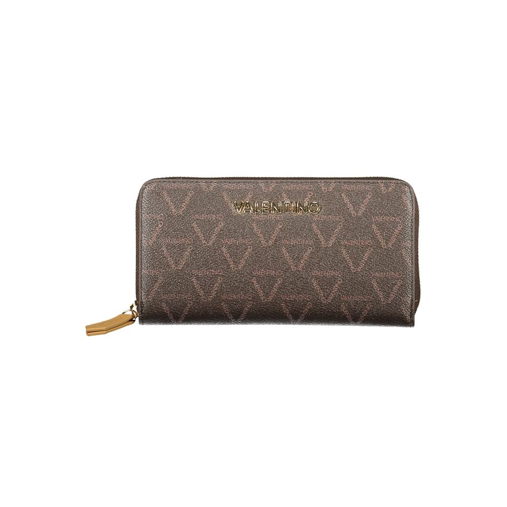 Brown Polyethylene Women Wallet