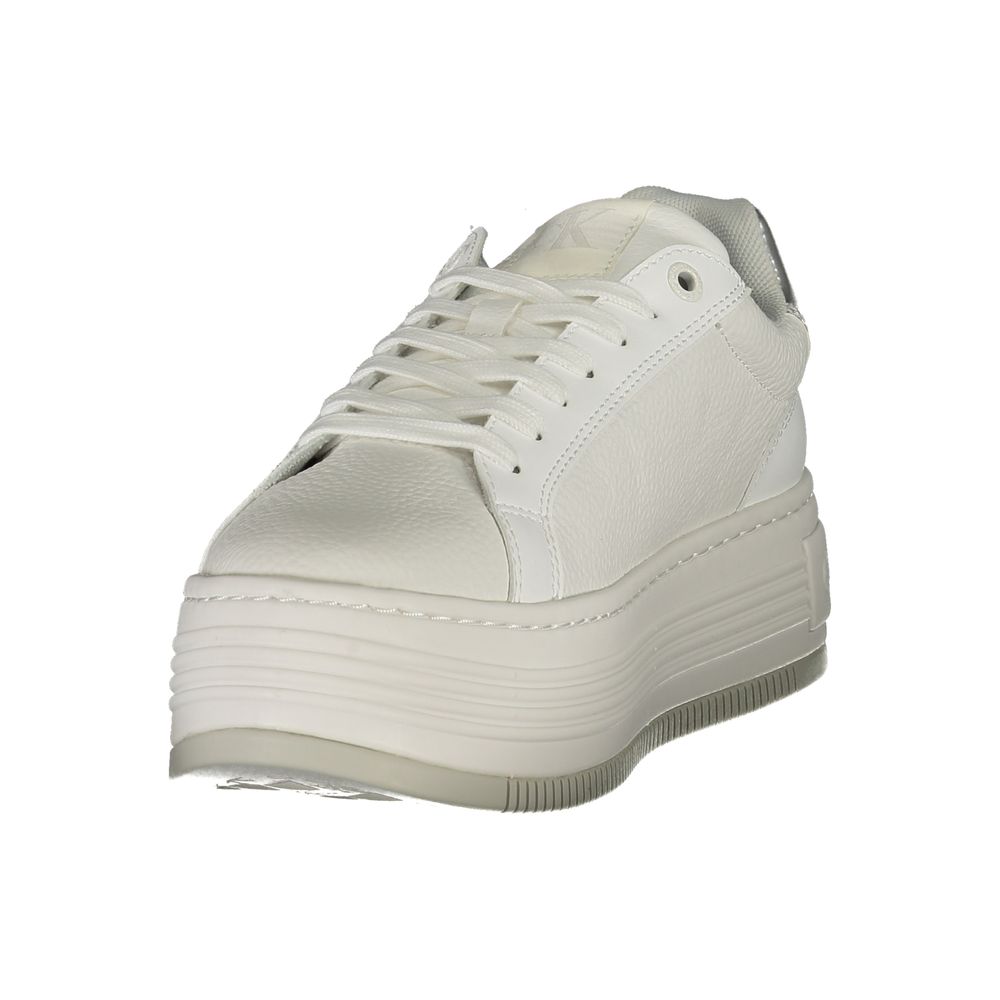 White Leather Women Sneaker