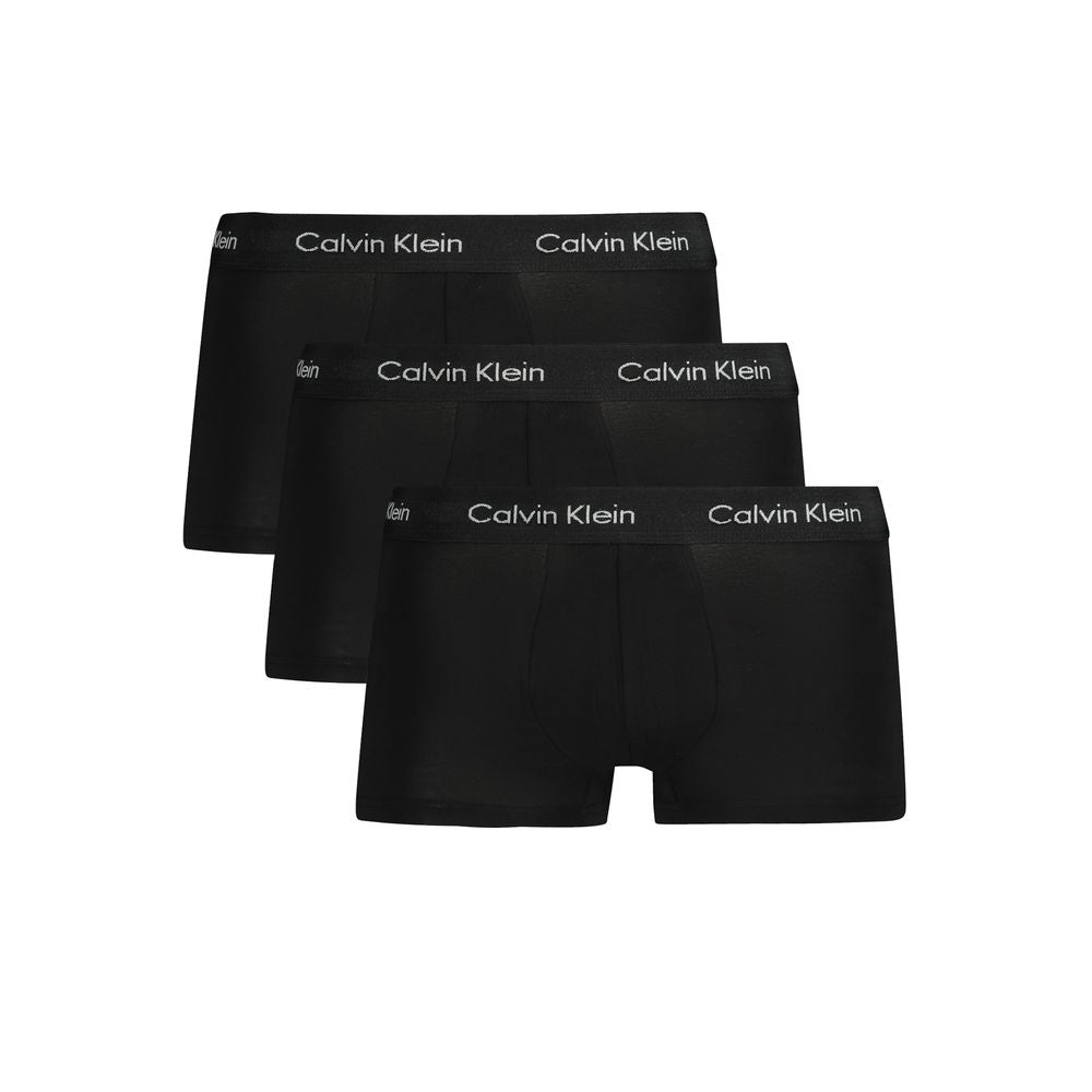 Black Cotton Men Boxer