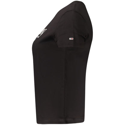 Black Cotton Tops & T-Shirt