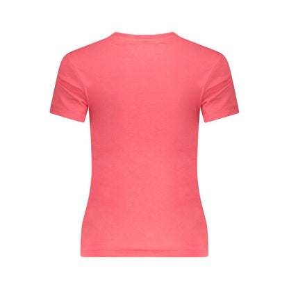 Pink Cotton Women T-Shirt