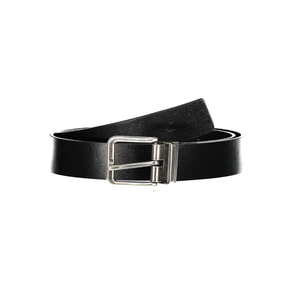 Black Leather Men Belt