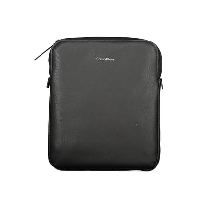 Black Polyester Men Shoulder Bag