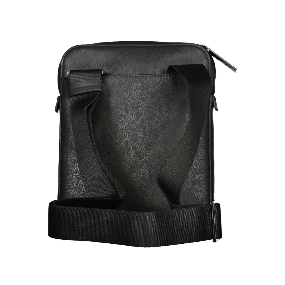 Black Polyester Men Shoulder Bag