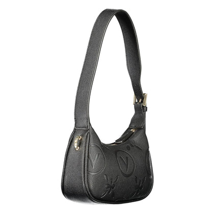 Black Polyethylene Women Handbag