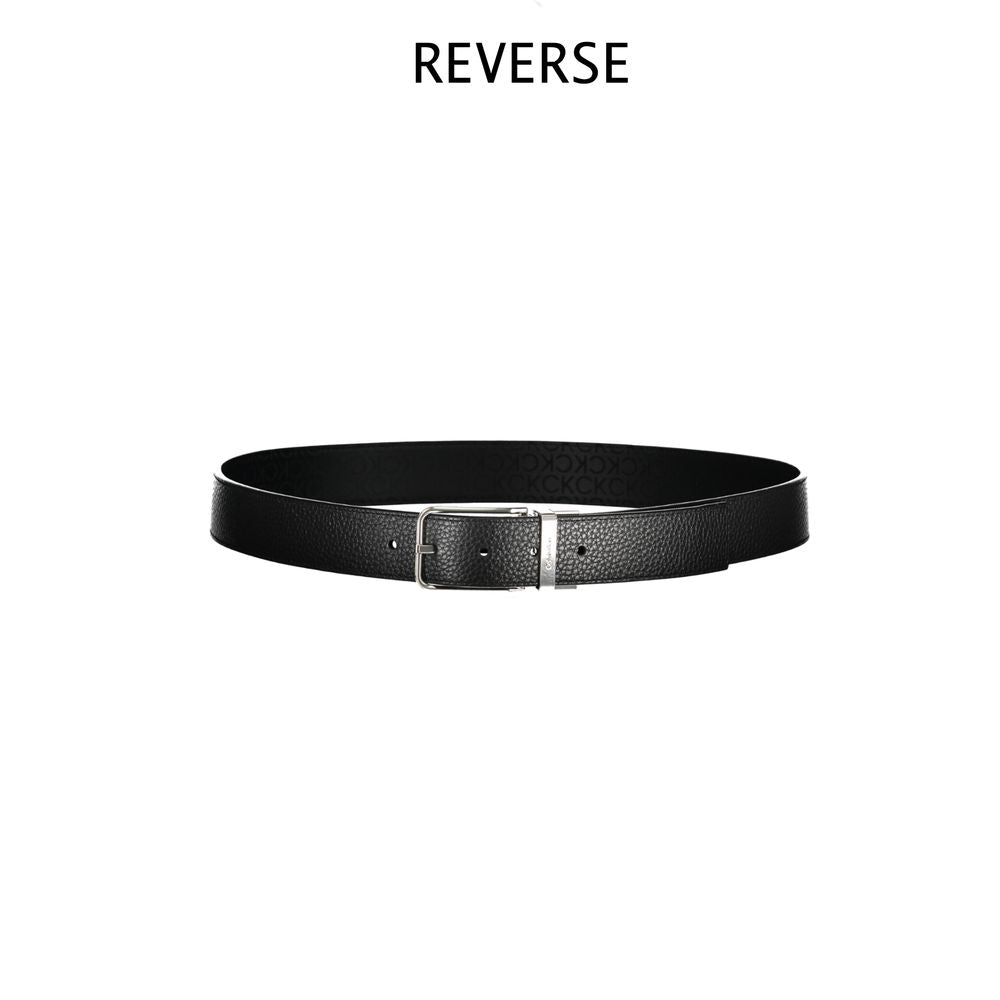 Black Polyester Men Belt