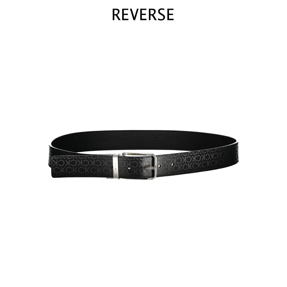 Black Polyester Men Belt