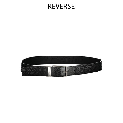 Black Polyester Men Belt