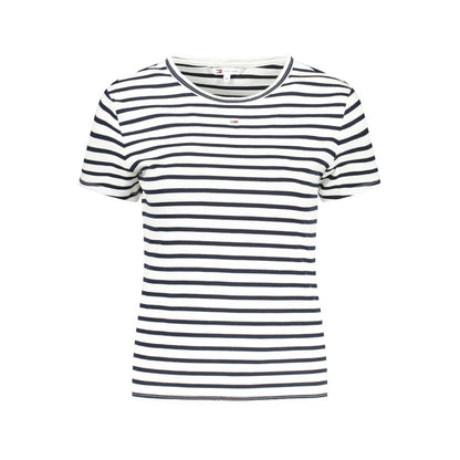 White Cotton Women T-Shirt